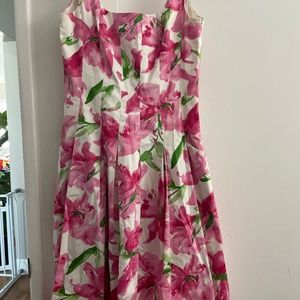 American Living Pink and white floral dress